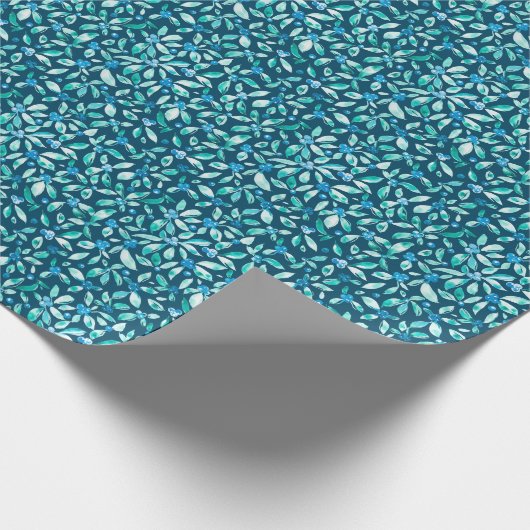 Blaubeermuster Geschenkpapier (Ecke)