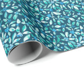 Blaubeermuster Geschenkpapier (Rolleneckpunkt)