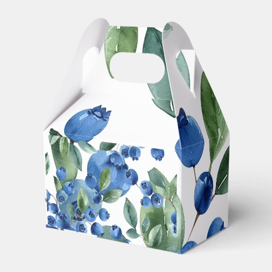 Blaubeermuster Geschenkschachtel (Rückseite)