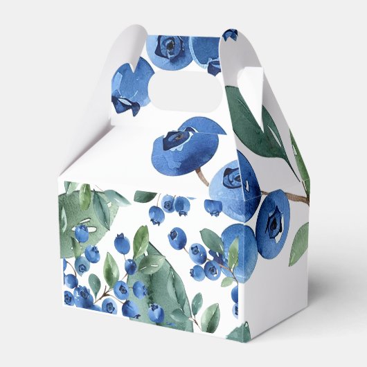 Blaubeermuster Geschenkschachtel (Vorderseite)