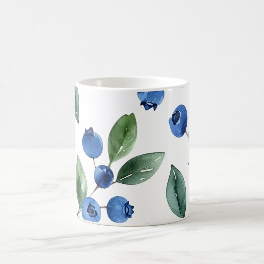 Blaubeermuster Kaffeetasse (Mittel)