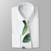 Blaubeermuster Krawatte (Gebunden)