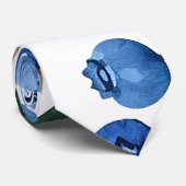 Blaubeermuster Krawatte (Gerollt)