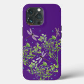 Blaubeermuster mit Libellen Case-Mate iPhone Hülle (Rückseite)