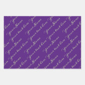 Blaubeermuster mit Libellen Geschenkpapier Set (Vorderseite 3)