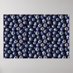 Blaubeermuster Poster