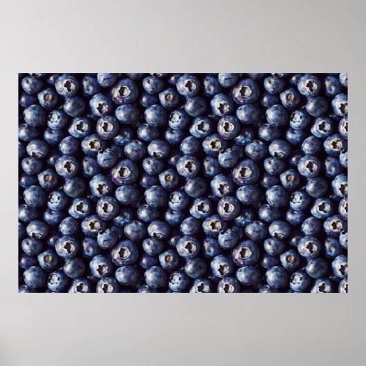 Blaubeermuster Poster (Vorne)