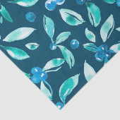 Blaubeermuster Seidenpapier (Detail)