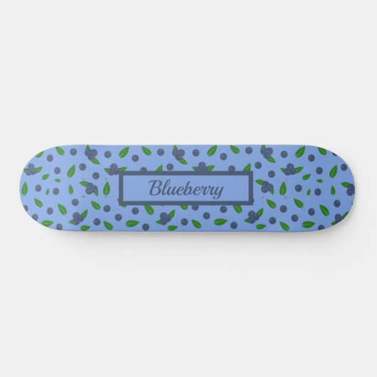 Blaubeermuster Skateboard (Horizontal)