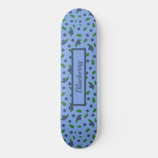 Blaubeermuster Skateboard (Vorderseite)