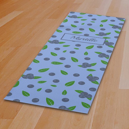 Blaubeermuster Yoga Mat Yogamatte