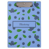 Blaubeermuster-Zwischenablage Klemmbrett (Vorderseite)