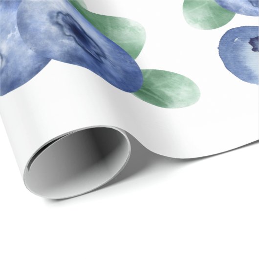 Blaubeerpapier Geschenkpapier (Rolleneckpunkt)