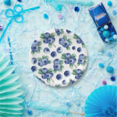Blaubeerpapier Pappteller (Party)