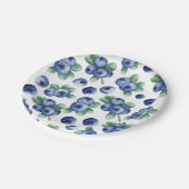 Blaubeerpapier Pappteller (Schrägansicht)
