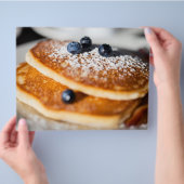 Blaubeerpfannkuchen Flyer (Hand)