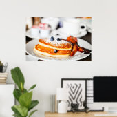 Blaubeerpfannkuchen Poster (Heimbüro)