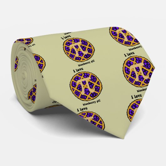 Blaubeerpu Krawatte (Gerollt)