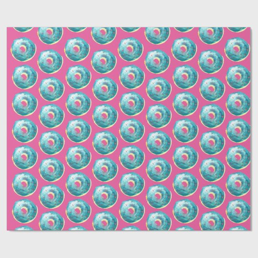 Blaubeerschaumgummiringe Geschenkpapier (Flach)