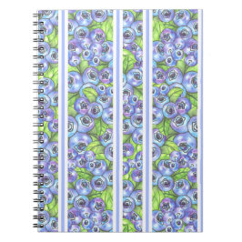 Blaubeerstreifen Notizblock