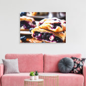 Blaubeerstrudel Leinwanddruck (Insitu (Wohnzimmer))