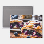 Blaubeerstrudel Magnet (Vorderseite/Rückseite)