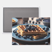 Blaubeerwaffeln Magnet (Vorderseite/Rückseite)
