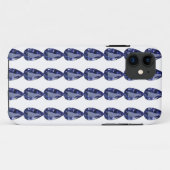 Blaubirnenmuster Case-Mate iPhone Hülle (Rückseite (Horizontal))