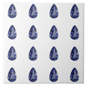 Blaubirnenmuster Fliese