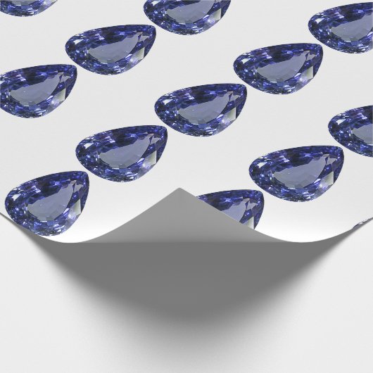 Blaubirnenmuster Geschenkpapier (Ecke)