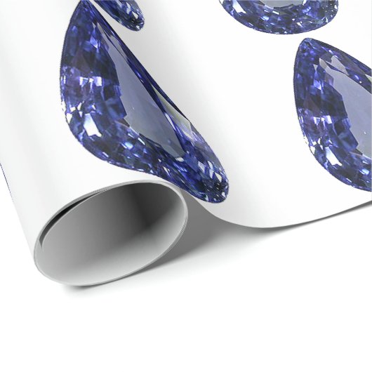 Blaubirnenmuster Geschenkpapier (Rolleneckpunkt)