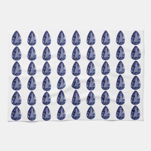 Blaubirnenmuster Geschirrtuch (Horizontal)