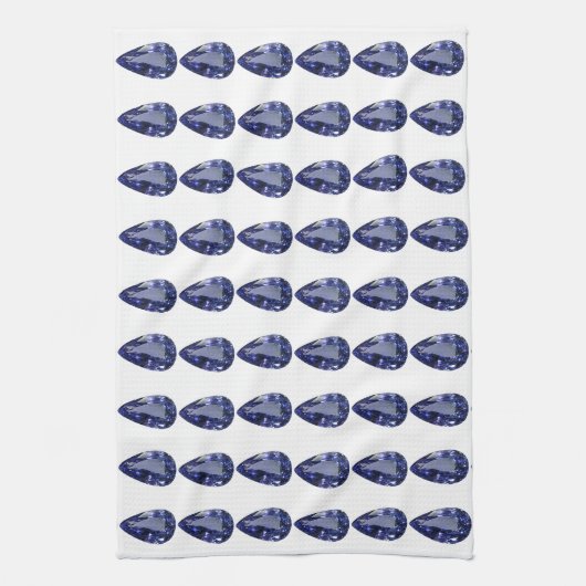 Blaubirnenmuster Geschirrtuch (Vertikal)