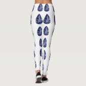 Blaubirnenmuster Leggings (Rückseite)