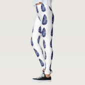 Blaubirnenmuster Leggings (Links)