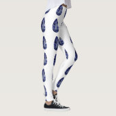 Blaubirnenmuster Leggings (Rechts)