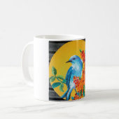 Blaubirse Kaffeetasse (Vorderseite Links)
