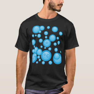 Blaubläschen zeigen Springen T-Shirt