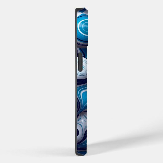 Blaublase Abstrakt | iPhone 14 Case-Mate Case-Mate iPhone Hülle (Rückseite / Rechts)
