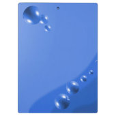 Blaublase Abstrakt Klemmbrett (Rückseite)