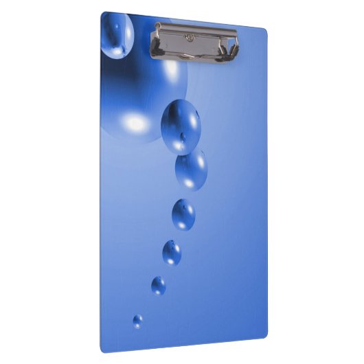 Blaublase Abstrakt Klemmbrett (Rechts)
