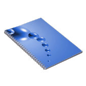 Blaublase Abstrakt Notizblock (Rechte Seite)