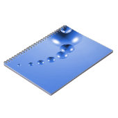 Blaublase Abstrakt Notizblock (Linke Seite)