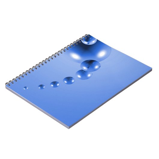 Blaublase Abstrakt Notizblock (Linke Seite)