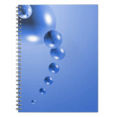 Blaublase Abstrakt Notizblock (Vorderseite)