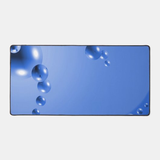 Blaublase Abstrakt Schreibtischunterlage (Vorderseite)
