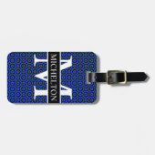 Blaublase Personalisiert Gepäckanhänger (Vorderseite horizontal)