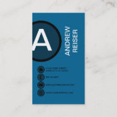 Blaublase Visitenkarte (Rückseite)