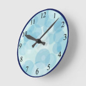 Blaublasen Runde Wanduhr (Winkel)