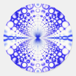 Blaublasen Runder Aufkleber